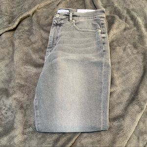 LOFT Grey High Waist Skinny Ankle Jeans